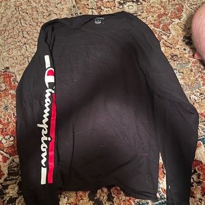 Champion black and red men’s long sleeve shirt